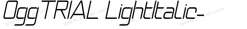 OggTRIAL LightItalic字体转换 OggTRIAL LightItalic字体转换